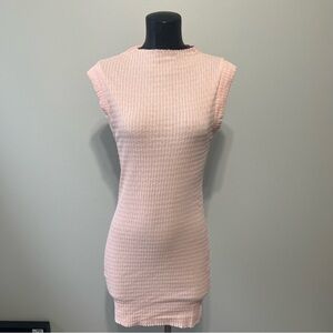 Forever 21 Textured Pink Mini Dress